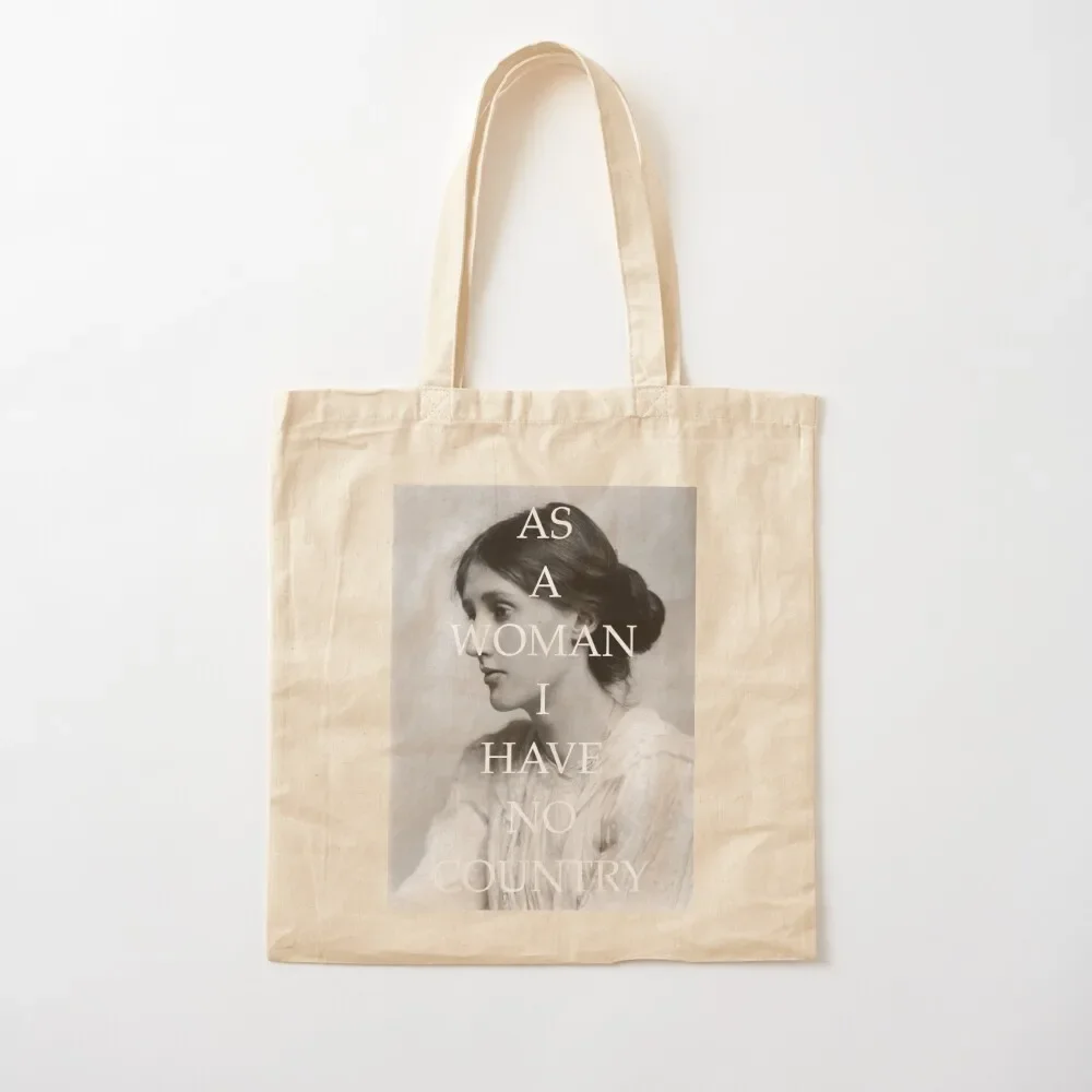 

virginia woolf Tote Bag custom canvas bag canvas tote shopping bags foldable Tote Bag