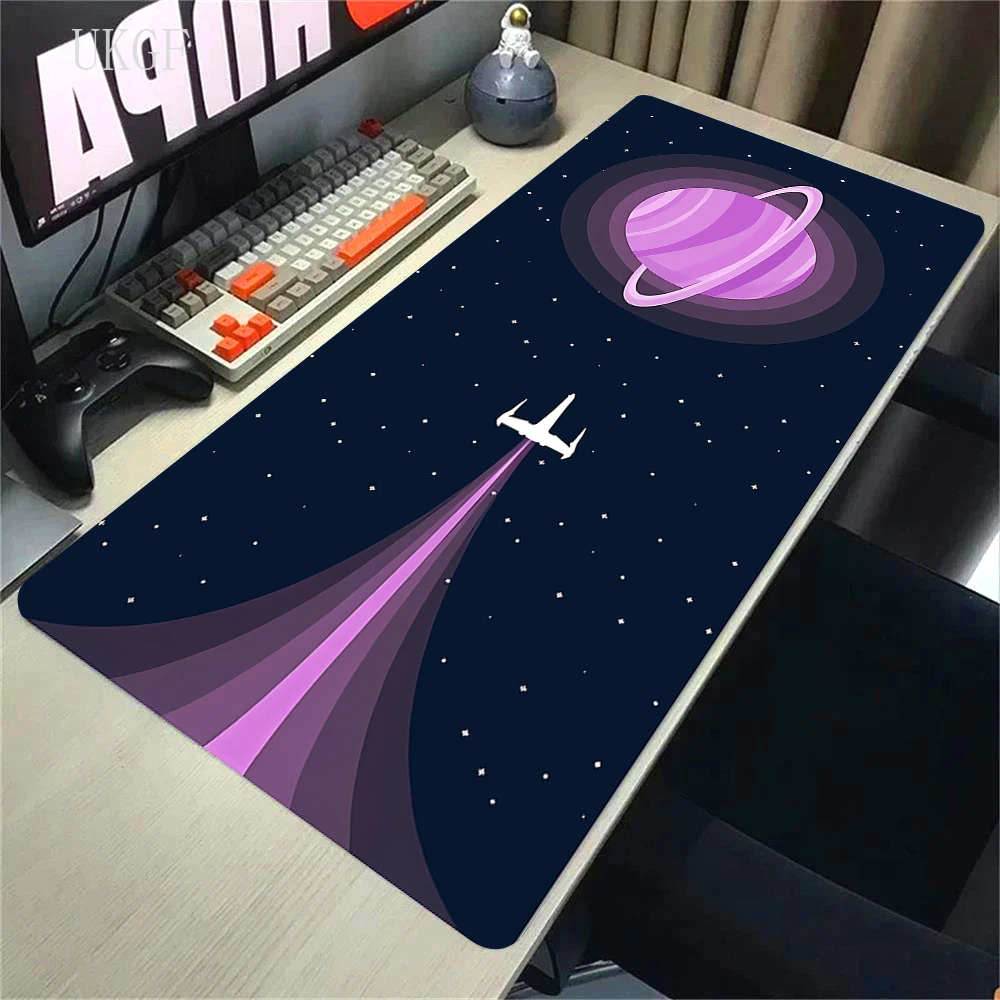 Pink Purple Star Moon Mouse Pad PC Anime Gaming Mousepad Laptop Accessories Gamer Cabinet Desk Mat Keyboard Rug Non-slip Carpet