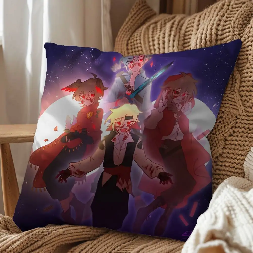 Popular host Grian Cherri Fire Print Throw Pillow Cover Square Cushion Case for Living Room Bedroom Decor view 5