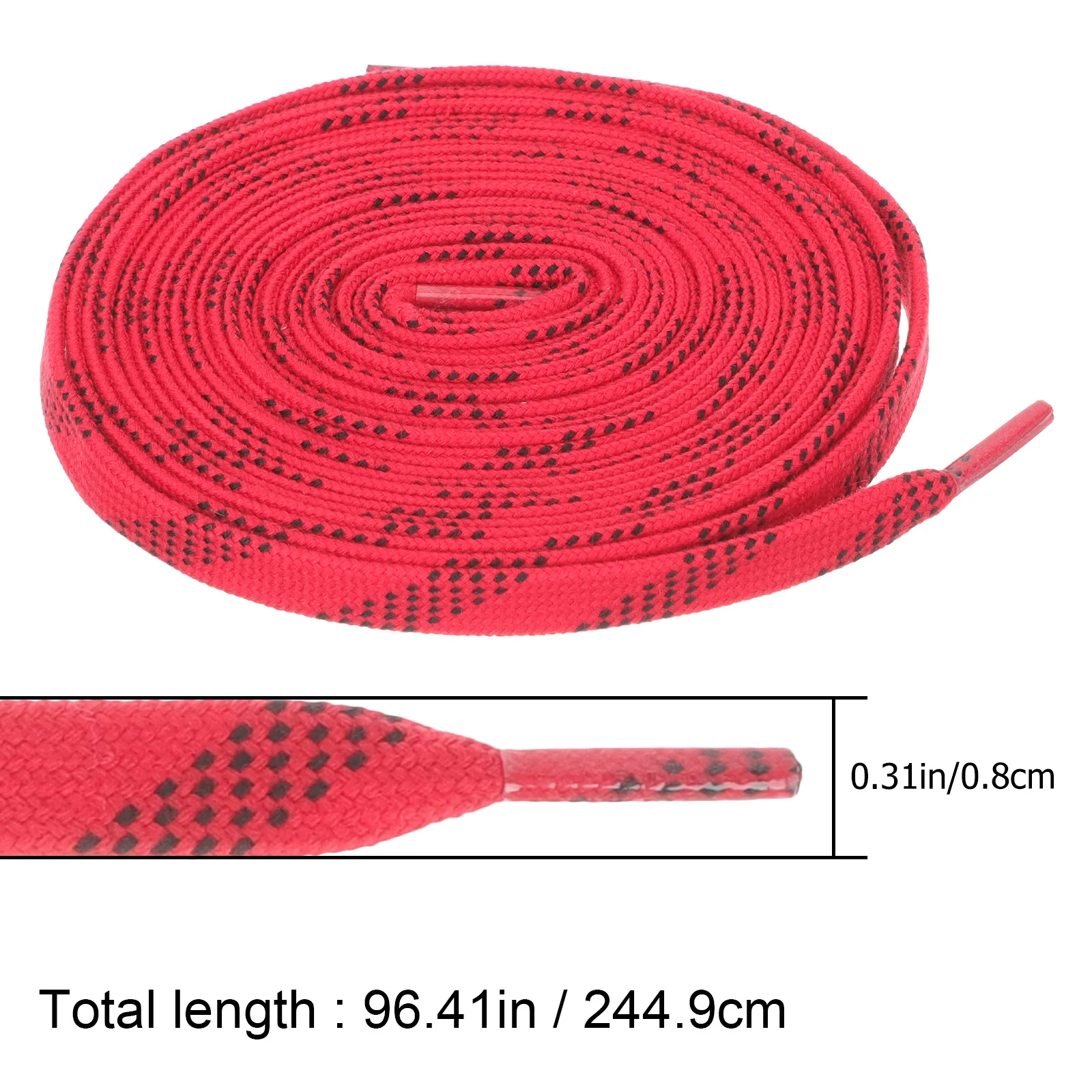 1pcs 1 Pair Ice Hockey Laces High-Strength Polyester Flat Shoelaces For Skates Sneakers Roller Skates Sports Shoe Replacement