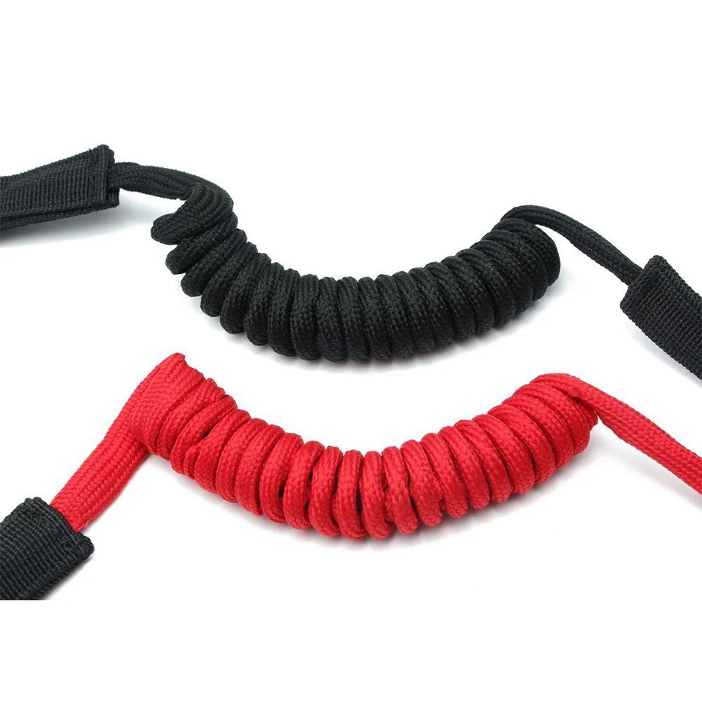 

Elastic Kayak Canoe Paddle Leash Safety Boat Fishing Rod Pole Coiled Lanyard Cord Tie Rope (Random Color)