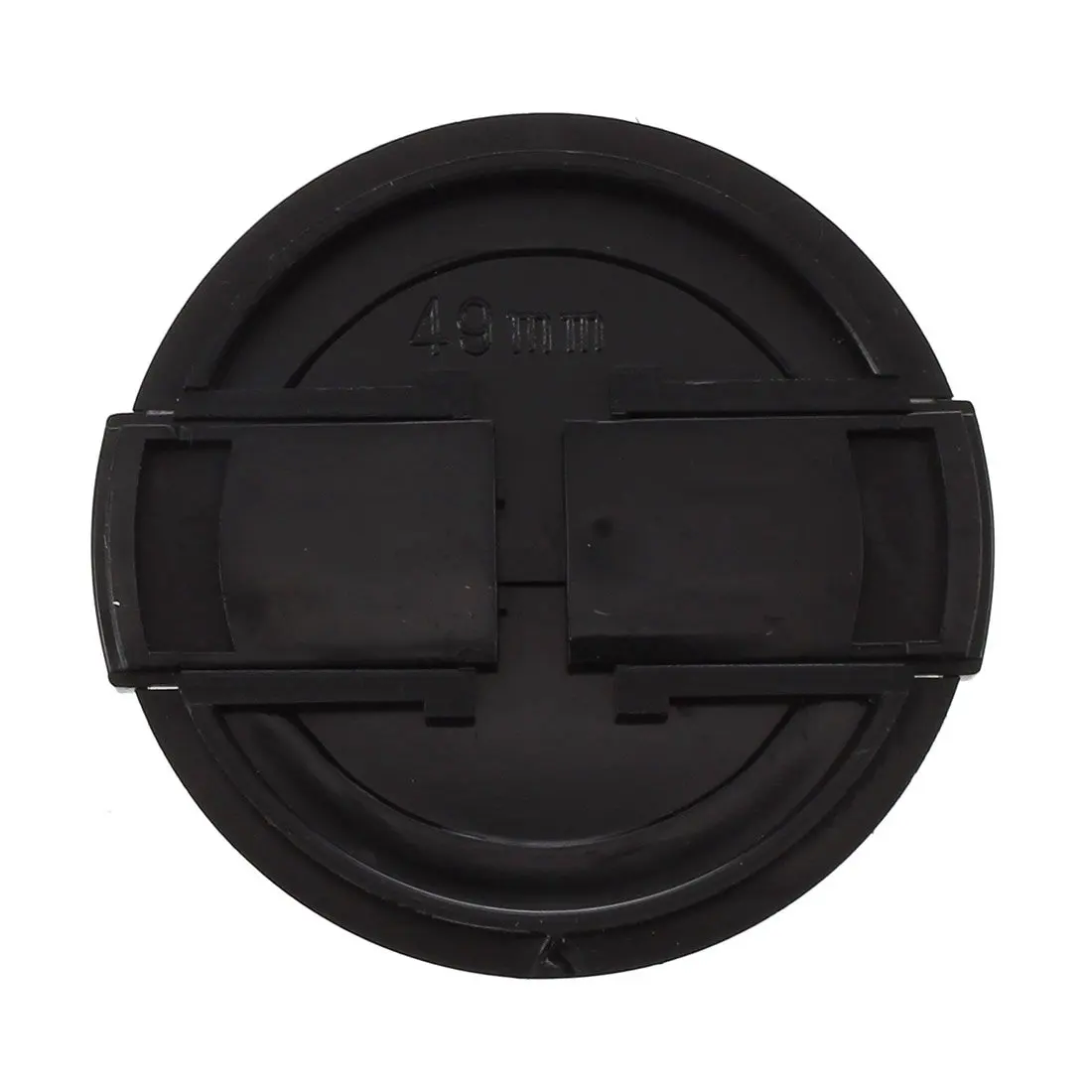 Popular  Camera Plastic Side Pinch Clip On Front Lens Cap Protective Cover Black 49mm