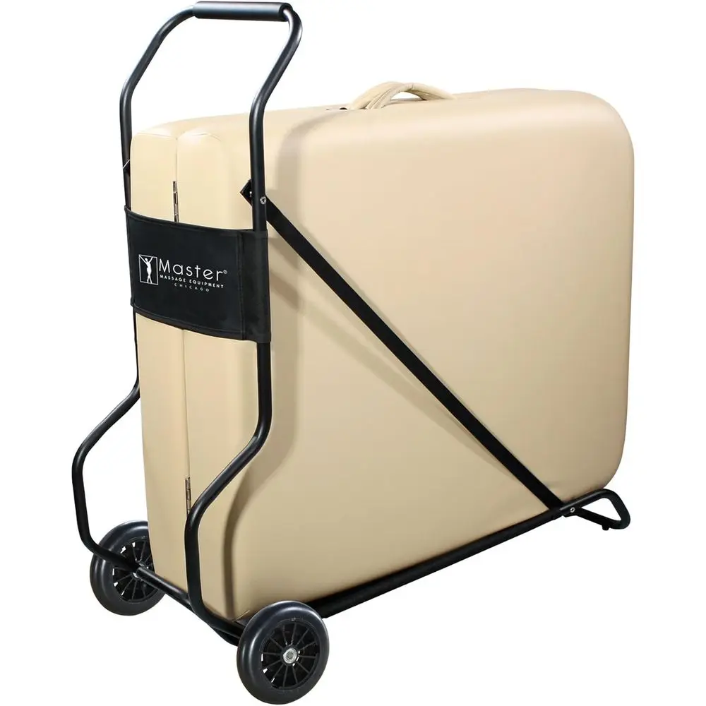 

Переносная тележка для массажного стола с большими колесами - регулируемая для различных марок и размеров