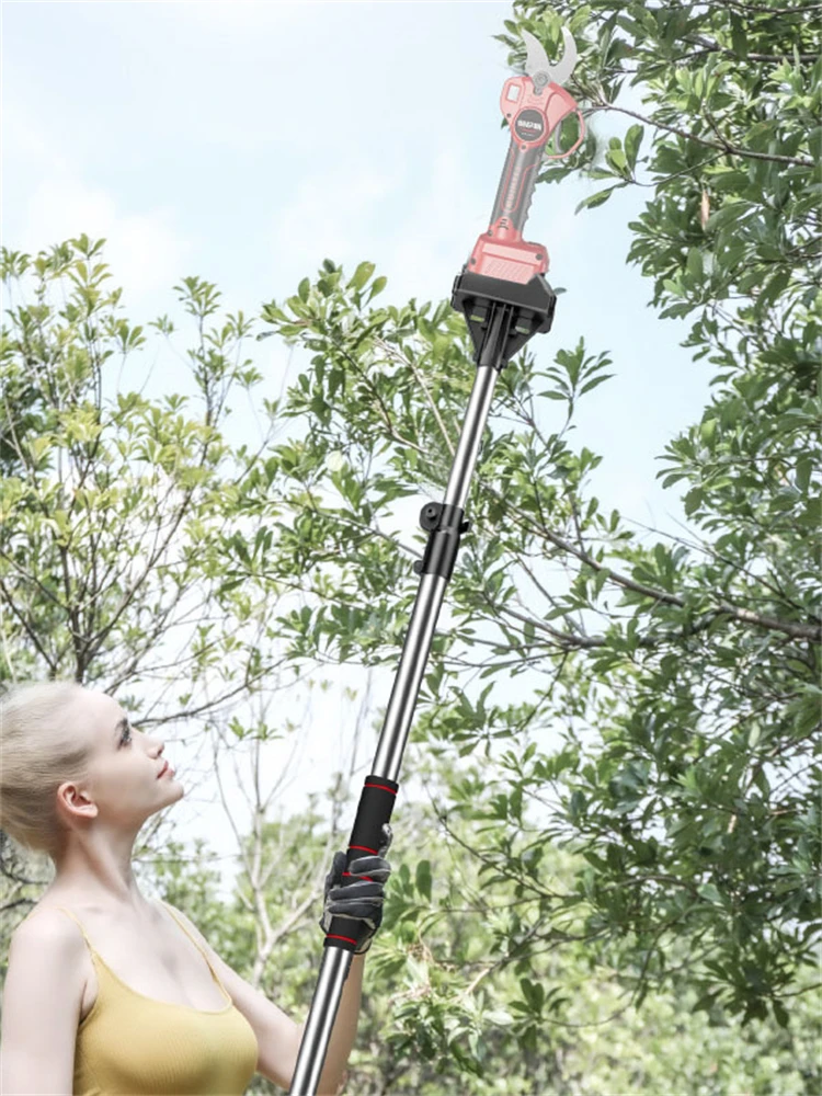 قضيب تلسكوبي مريح وخفيف الوزن لمقصات التقليم الكهربائية ومقصات القطع الكهربائية عالية الفروع