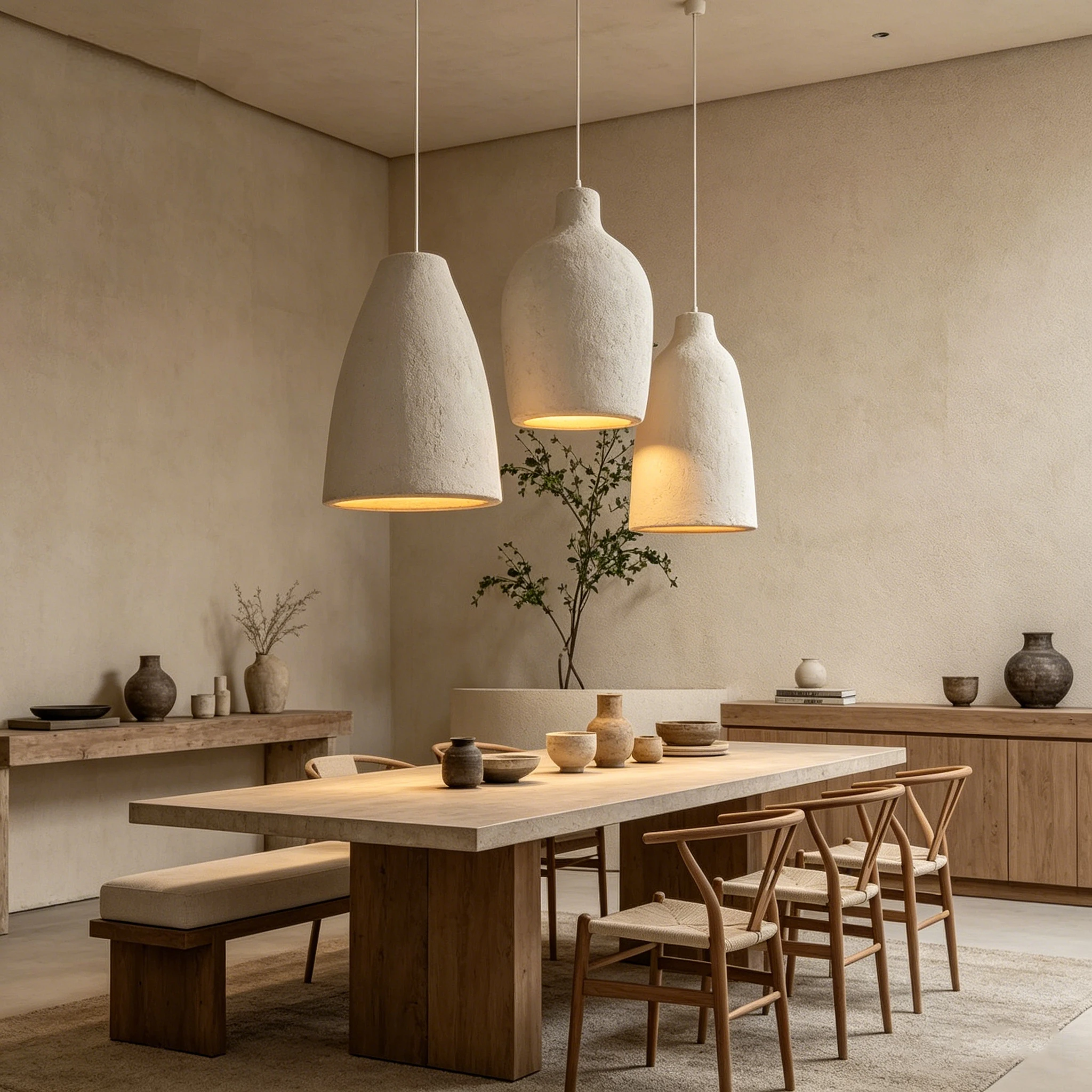 

Japanese Wabi Sabi LED Ceiling Chandelier Creative Wine Bottle Living Room Light Home Decor Dining Table Bar Loft Pendant Lamp