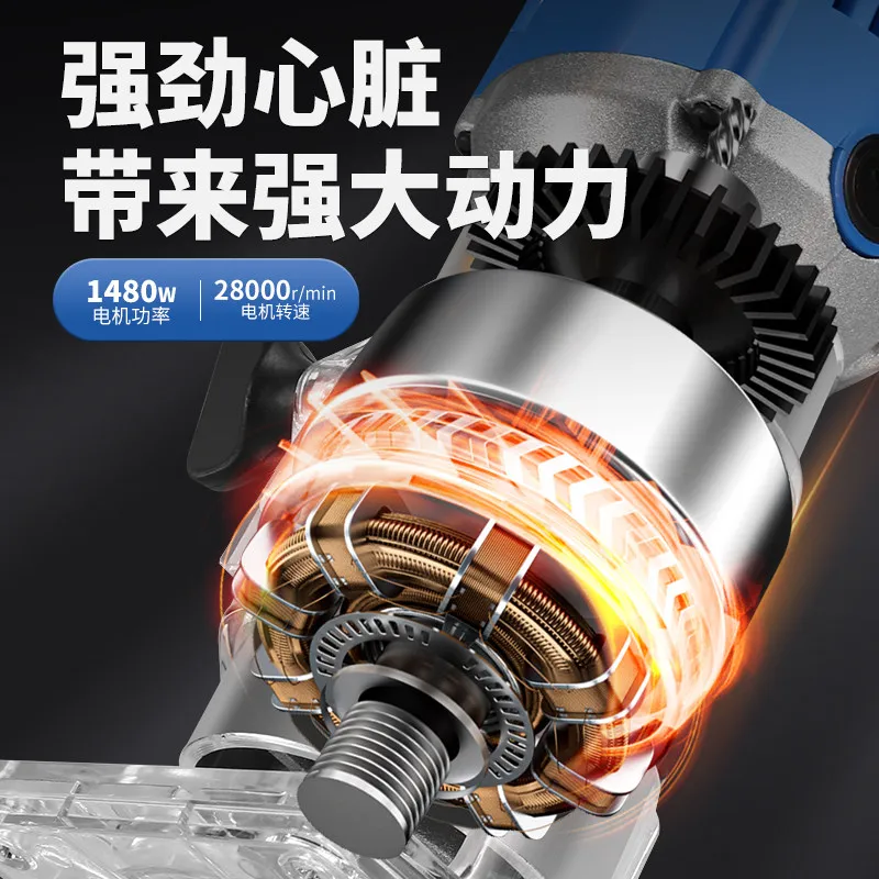 Woodworking electric bakelite milling and slotting machine engraving aluminum-plastic flip-chip board industrial grade