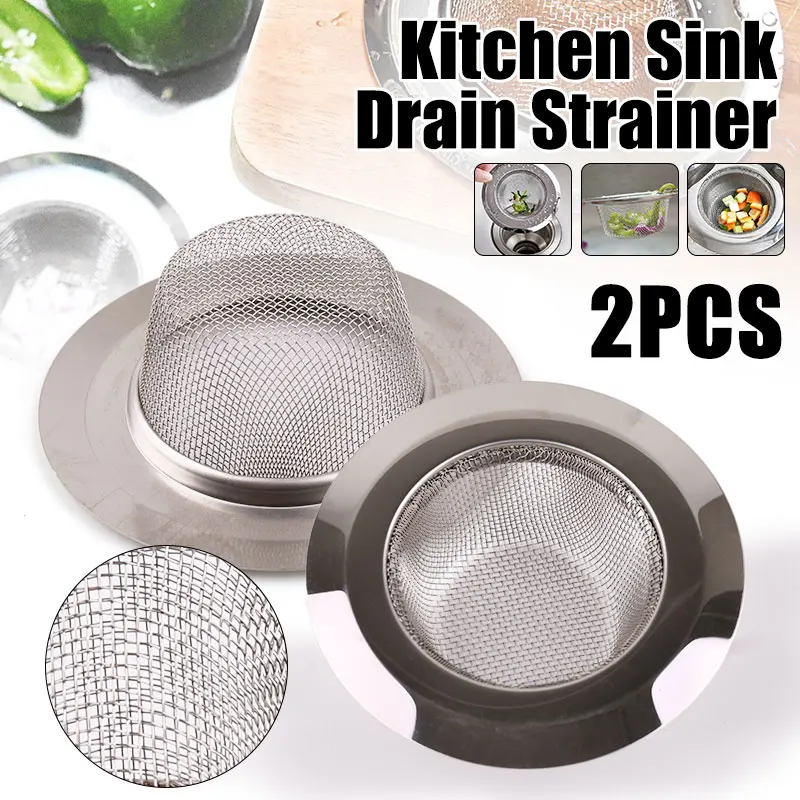 

2 шт., 4,5 дюйма, сито для раковины, кухонный сливной фильтр, слив для посуды, фильтр для раковины, металлический сито для раковины, слив в пол для кухни