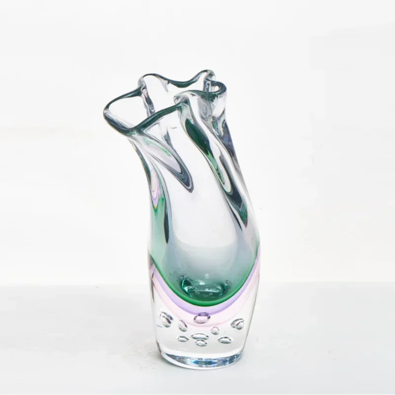 مزهرية مزججة مصنوعة يدويًا لتزيين المنزل الراقية في ردهة الفندق وديكور الزفاف والإبداع #4