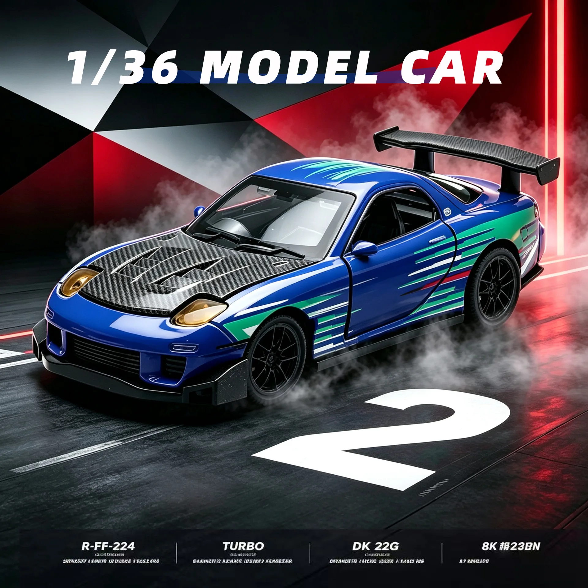 1:36 Diecast Alloy Racing Car Model Multi Opening Doors Mini Vehicle Color Painting Ornament Gift Toy For Boys Car Collectors