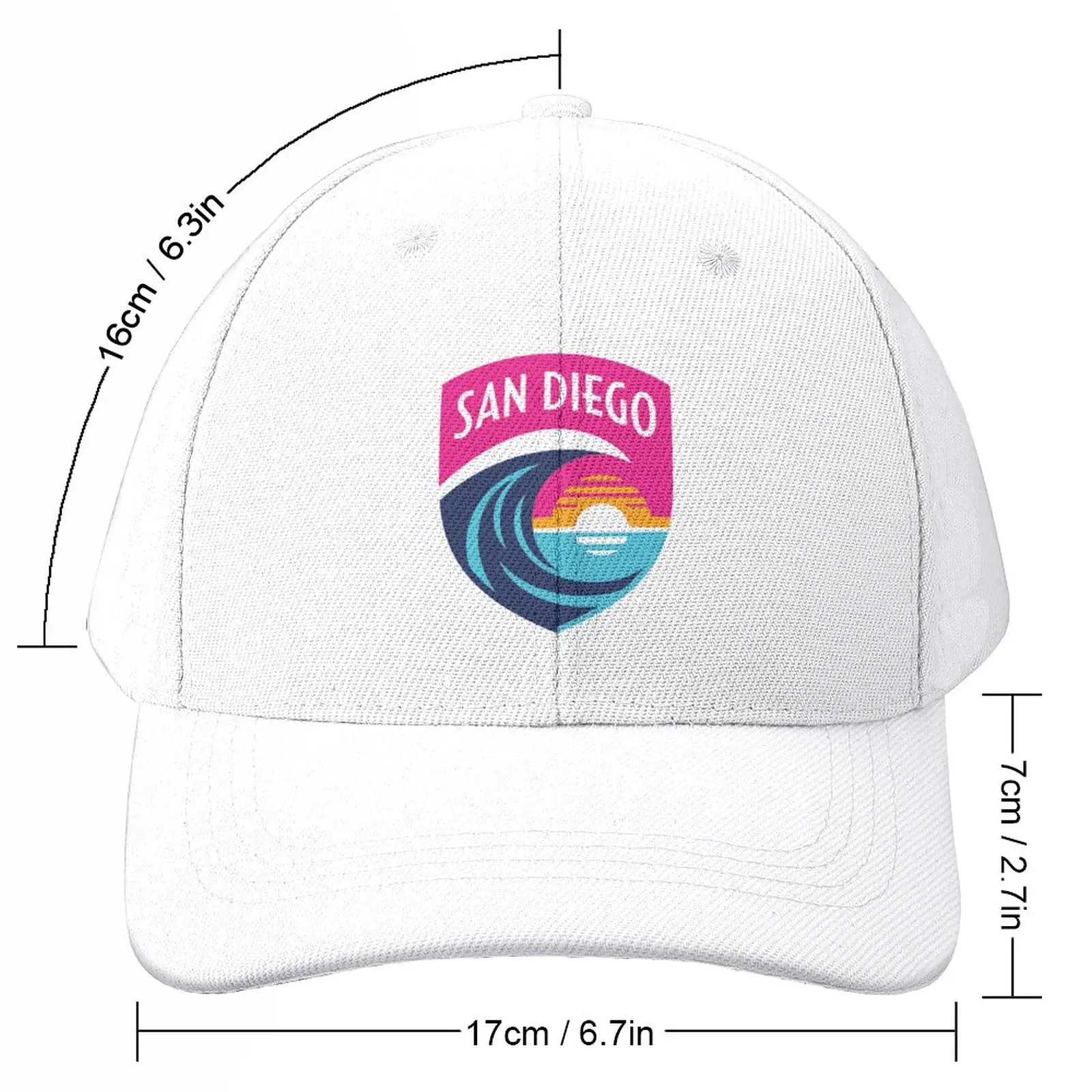 San Diego Wave FC Baseball Cap Sunscreen Trucker Hat Hat Female Men'S