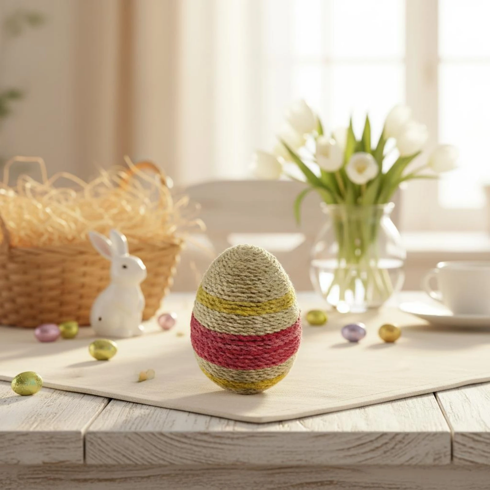 Glitter Foam Easter Ovoid Colorful Glitter Easter Ovoid Reusable Cute and Fun for Table Centerpiece