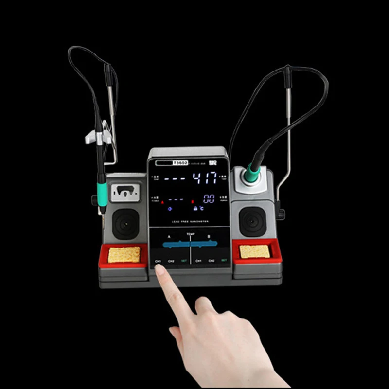 

T3602 Soldering Station C115 C210 Double Station Welding Rework Station For Cell-Phone SMD IC Repair Solder Tools