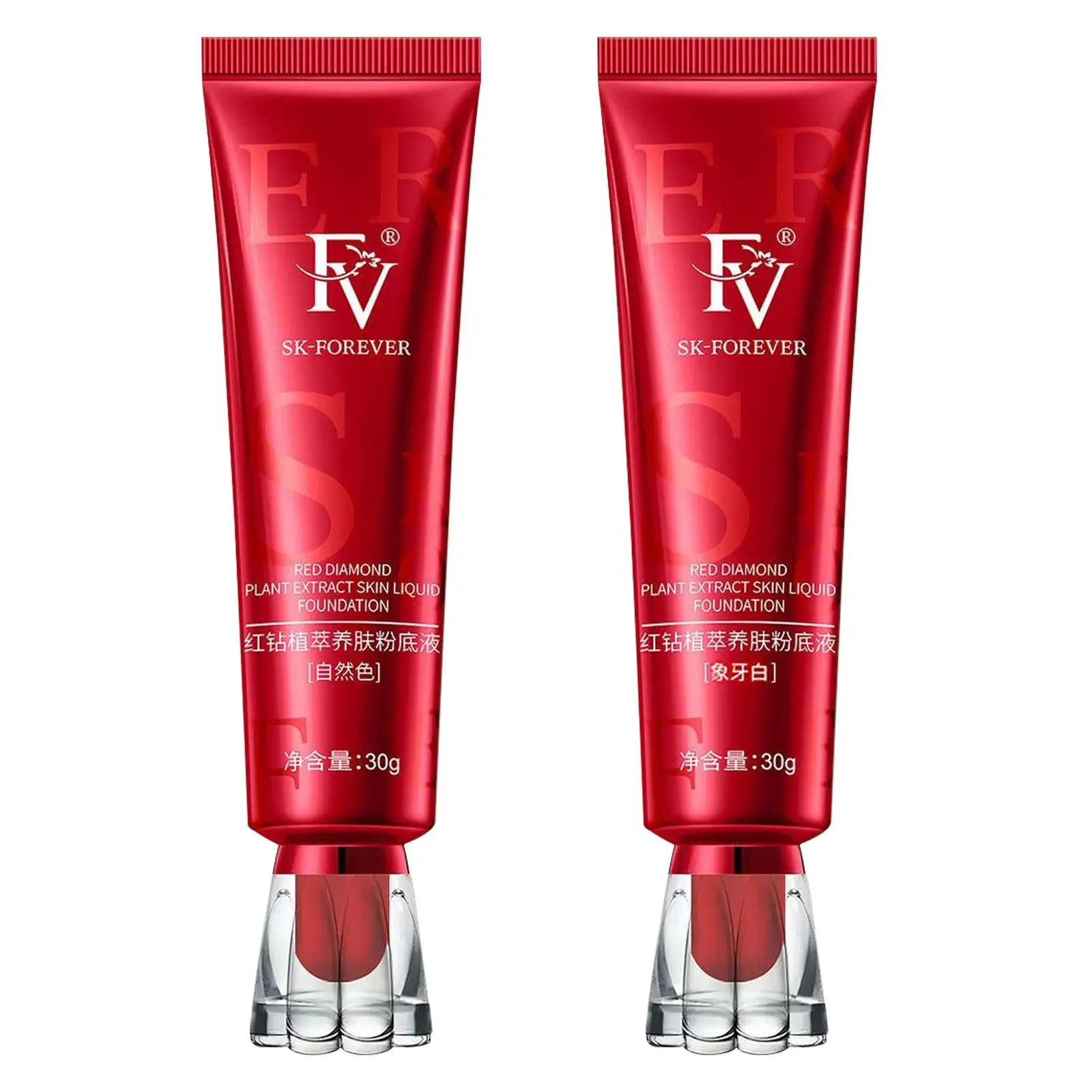 FV Red Diamond Plant Extract Skin Nourishing Liquid Moisturizing Easy Concealer Control Long-lasting Oil Not Foundation Rem