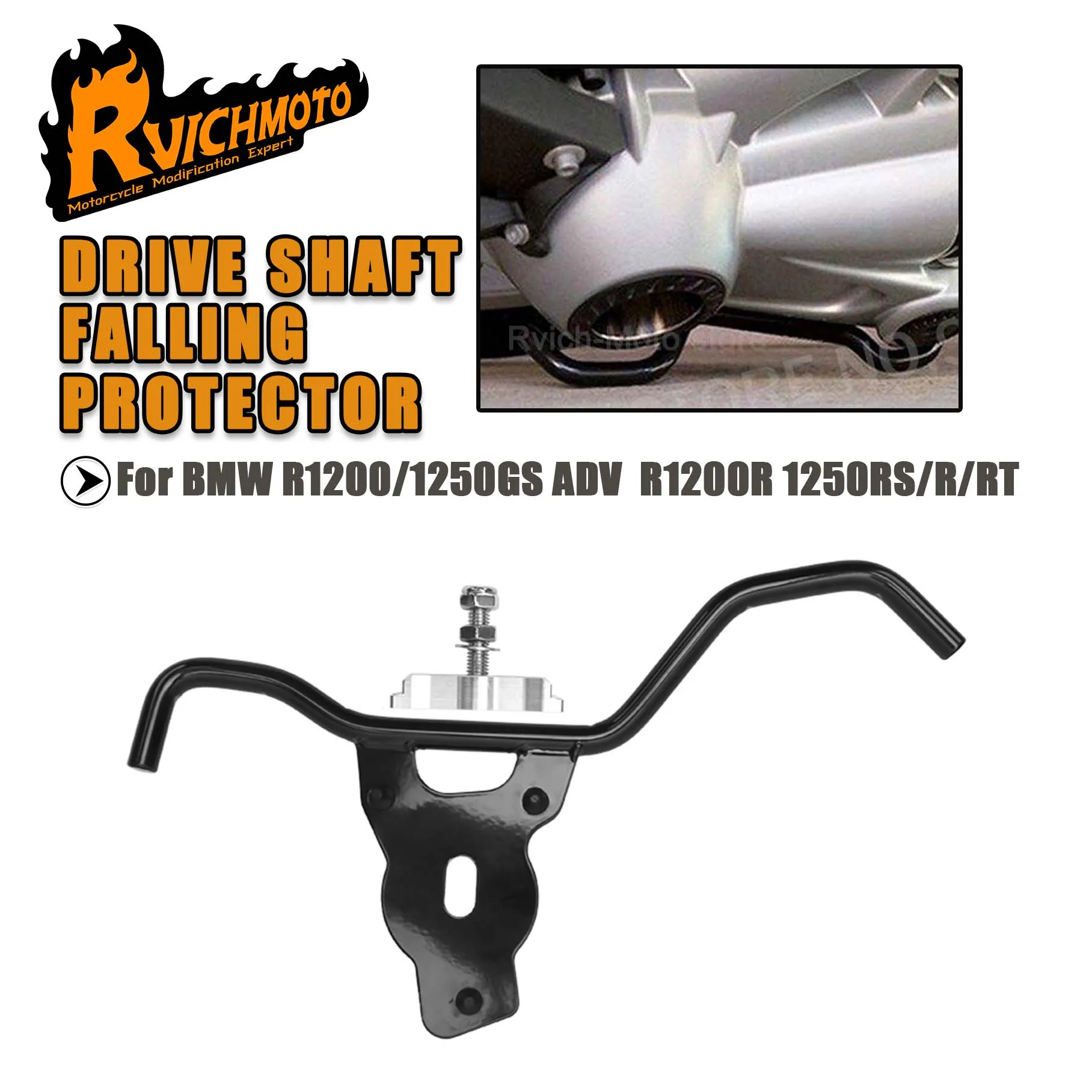 Für BMW R1200GS R1250GS ADV R1250R/RS R1200R R1250RT GS R1200 Motorrad Hinterachse Endgehäuse Unterer Fallschutz