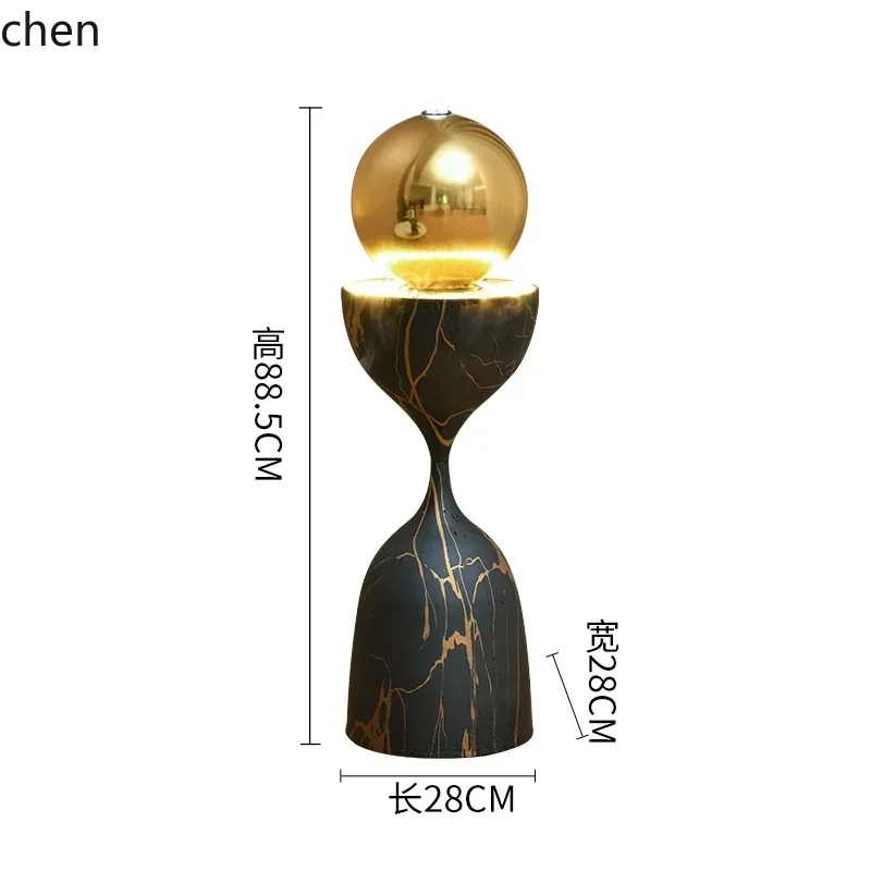 YFY Light Luxury Flowing Water Fountain Ornament Floor Standing Circulating Water Bar Counter Rotating Ball Decoration