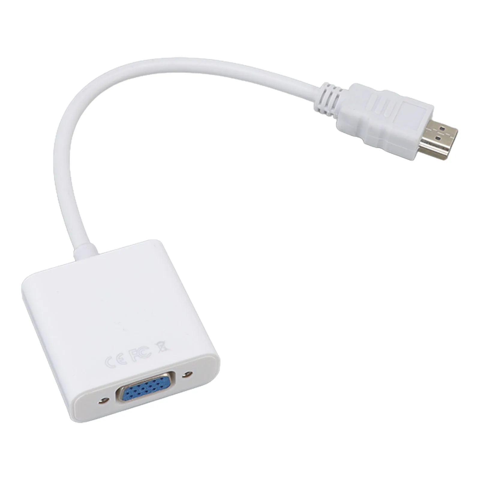 Interfaz multimedia HD a adaptador VGA de 9,8 pulgadas de largo, estable, Plug and Play, interfaz multimedia HD a divisor VGA para PC