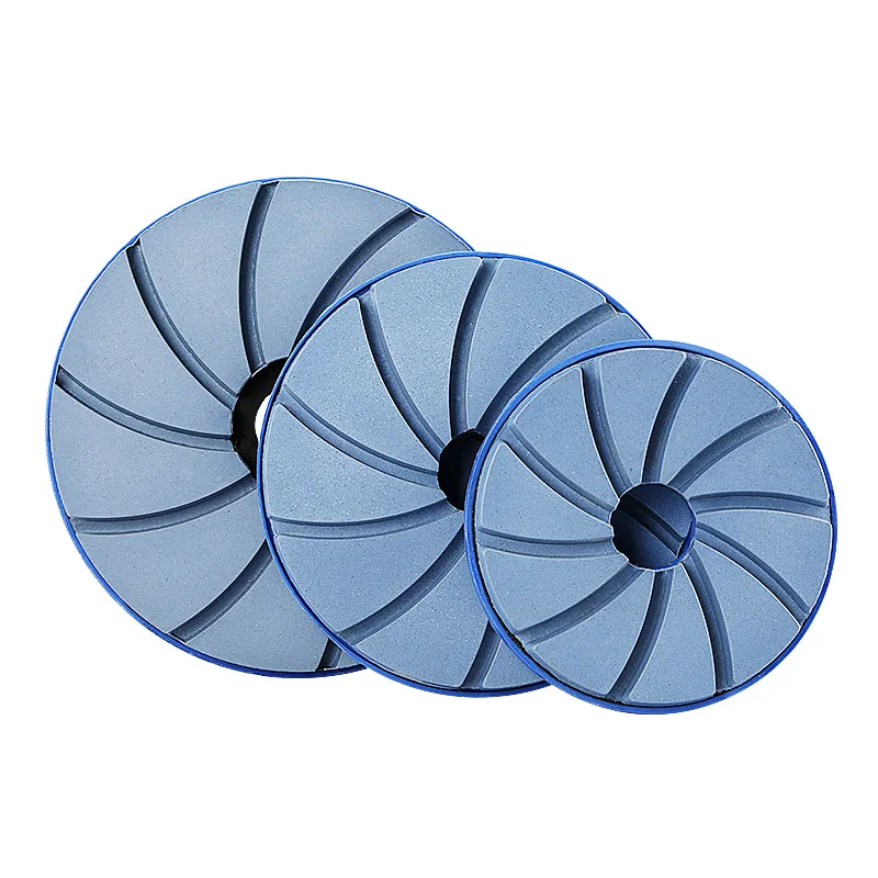 LOZLIN 4 5 6 Inch Diamond Snail Lock Polishing Pad for Granite Marble Stone Concrete Edge Grinding Beveling Wet Abrasive Disc