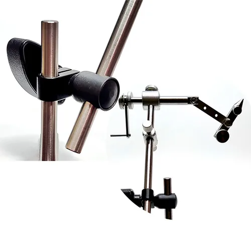 Accesorios de herramientas para hacer cebo, convertidor de ángulo de tornillo de banco para moscas para hacer herramientas de cebo con mosca