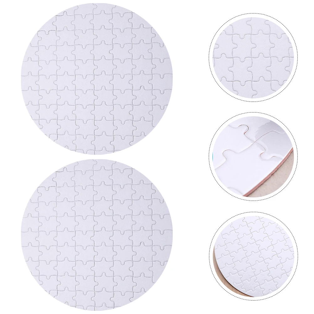 4 pezzi puzzle a trasferimento di calore spazi vuoti sublimazione bianco artigianale personalizzabile foto Shimmer puzzle gioco giocattolo per bambini