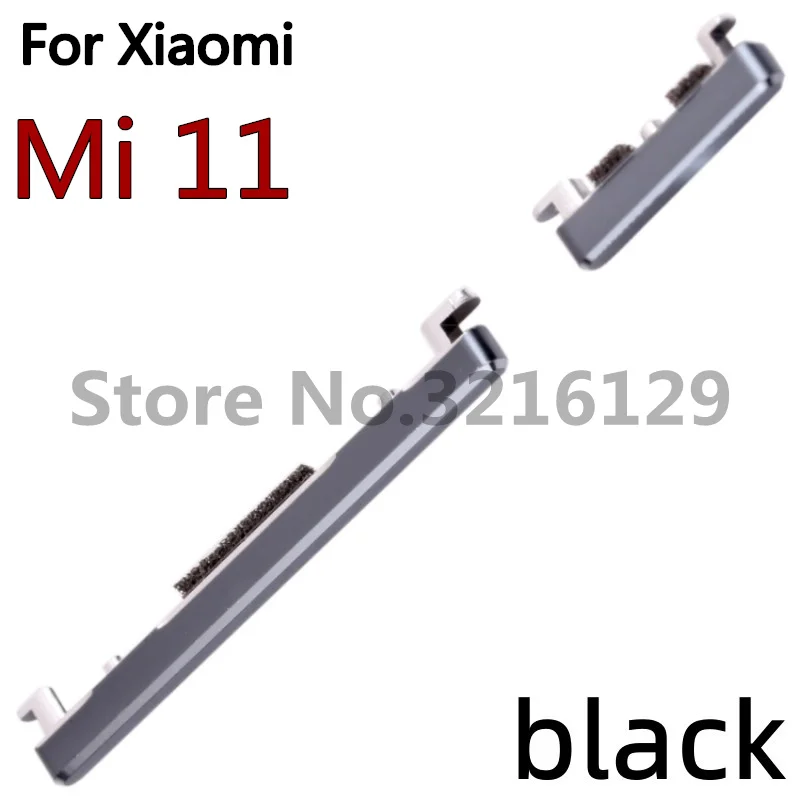 Original For Xiaomi Mi 11 Pro Lite 5G Side Power Key +Volume Button Replacement For Mi11