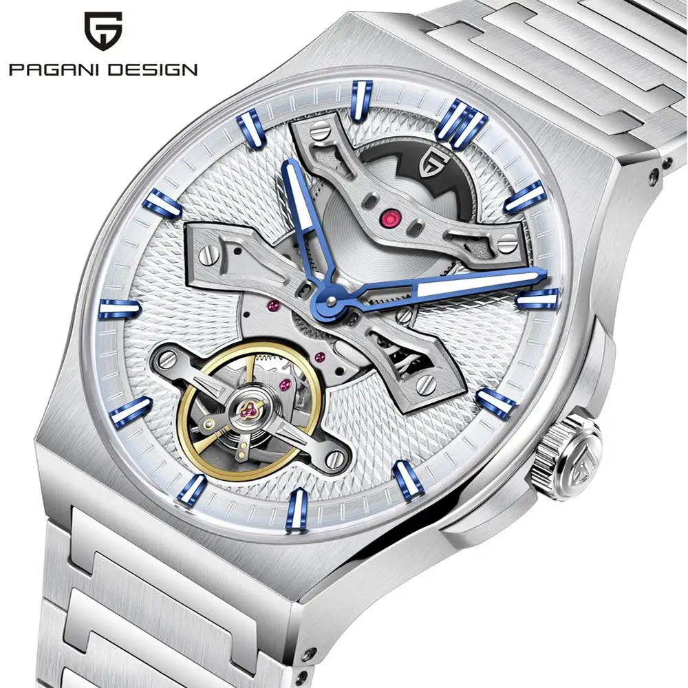 

PAGANI DESIGN новые 42 мм полый турбийон роскошные мужские механические часы с сапфировым стеклом автоматические часы для мужчин Relojes hombres