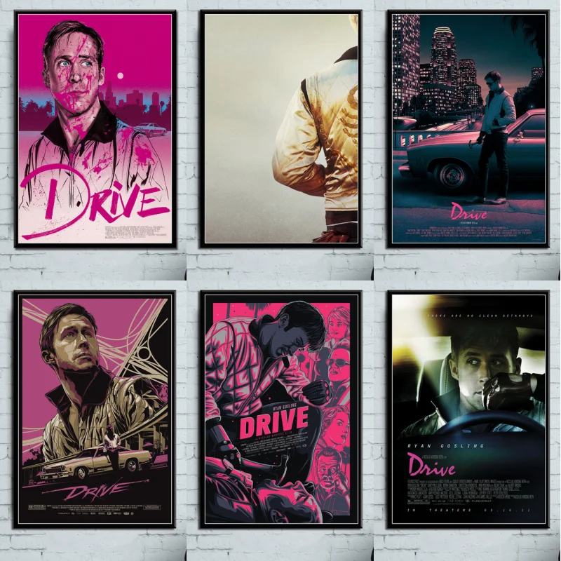 Drive Classic Movie Ryan Gosling Print Art Canvas Poster For Living Room Decor Home Wall Picture