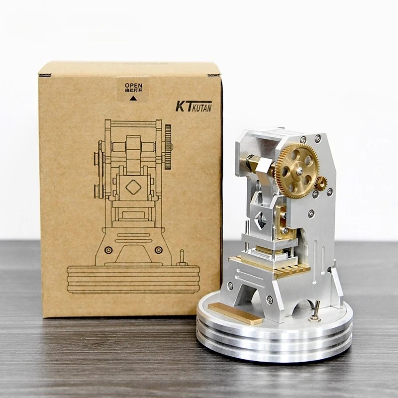 Modelo de adorno de punzón eléctrico, nicho de alta gama, escritorio de oficina de alta gama, modelo mecánico de Metal, regalo artesanal