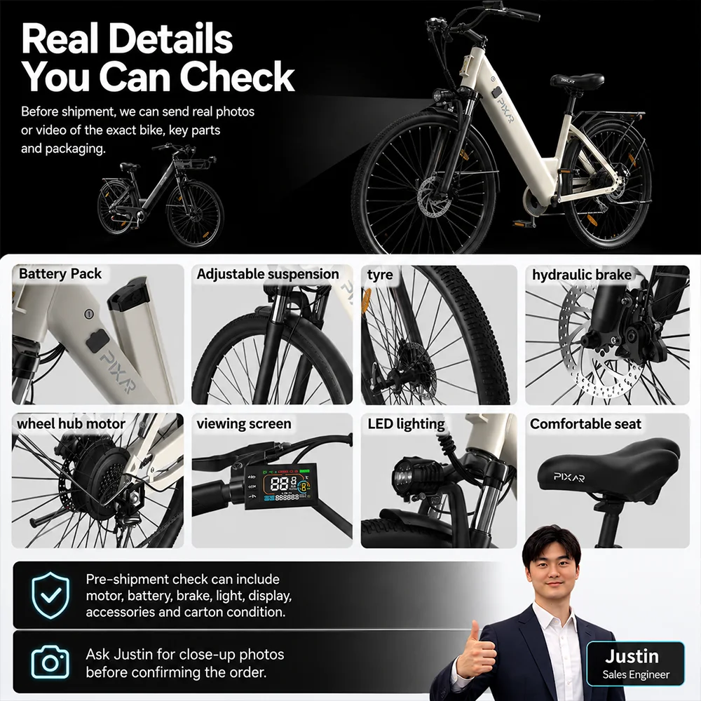 C1 120km Mileage 36V 13Ah 250W 7 Speed 27.5 Tire Fenders Rear Rack Chain Cover Adult Electric Bicycle