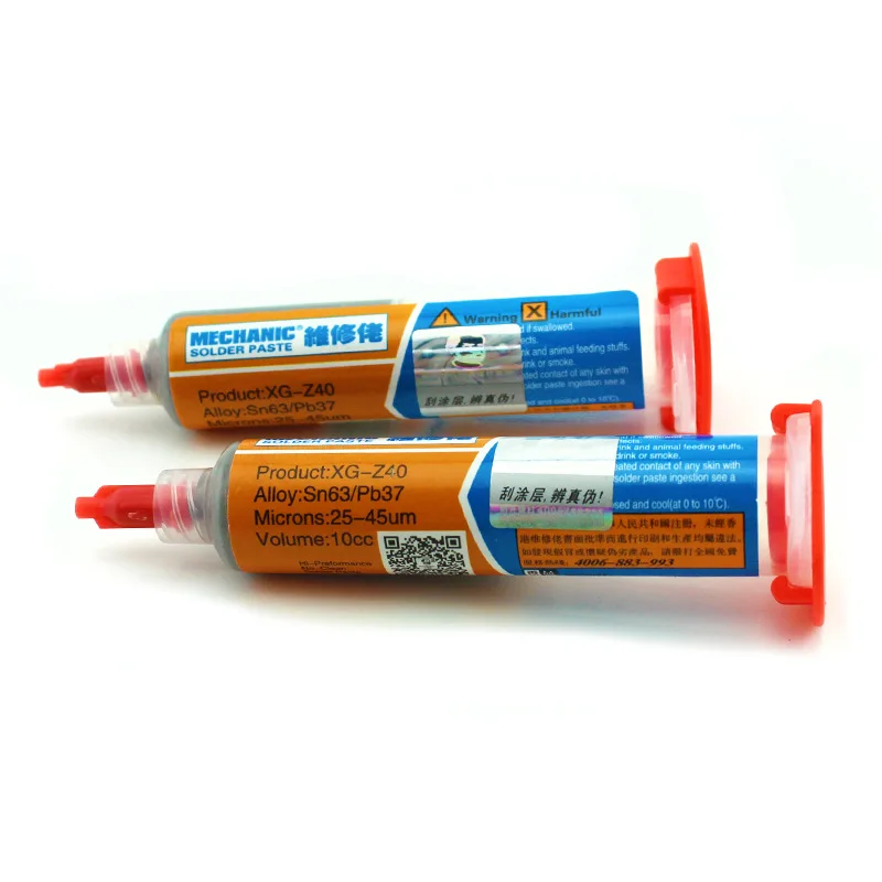 Pâte d'étain à souder originale sans plomb 138C, Point de fusion à basse température, crème de Flux de soudage Sn42/Bi58 réparation outils BGA