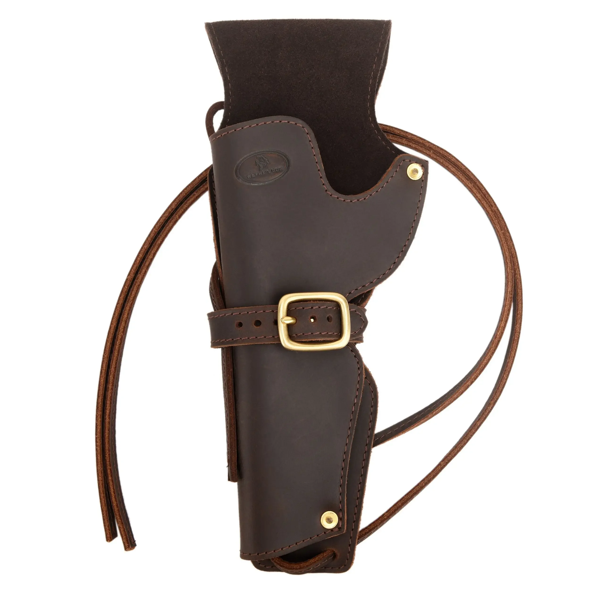 Full Leather Gun Revolver Holster Cowboy Western Gun Holsters Pouch Western Props for Right Left Handed 4.75" & 5.5" Barrel 4
