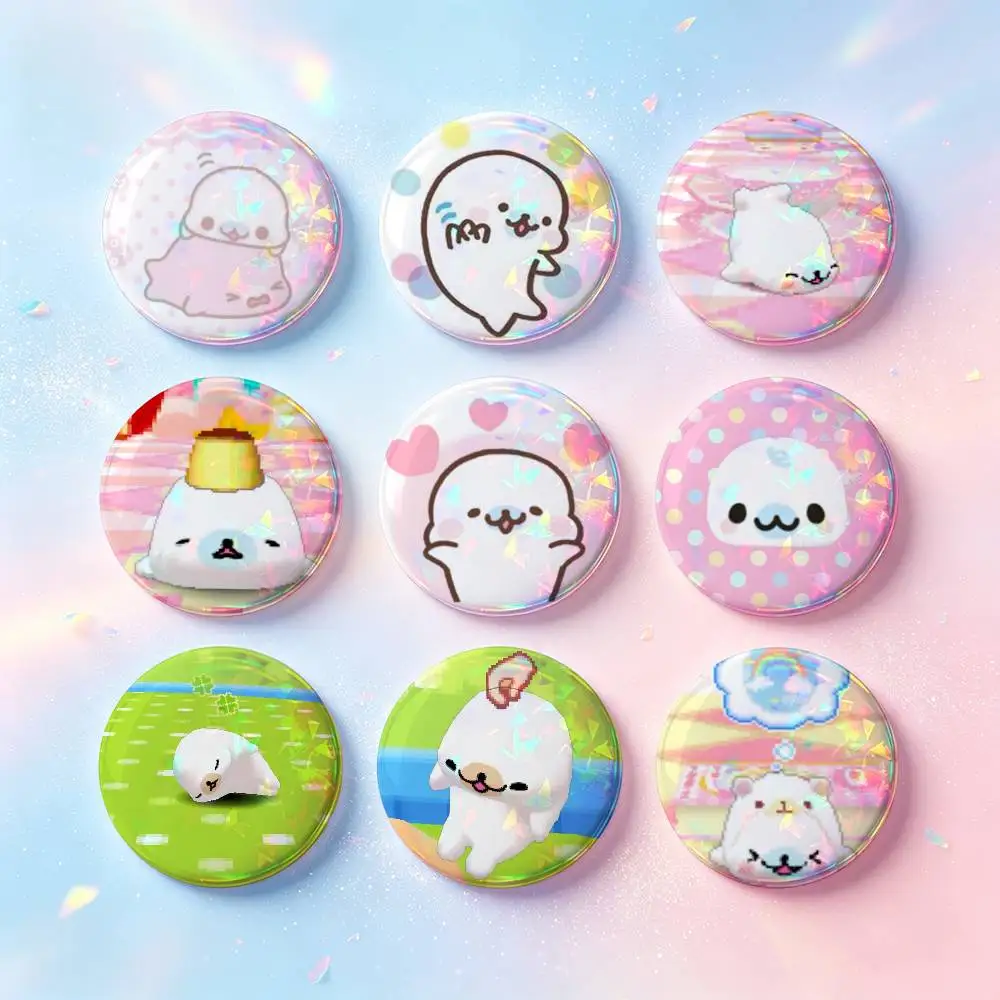CUTE M-Mamegoma HD Print Badges Pretty Round Display Brooches IP merchandise 32mm 58mm 75mm 44mm 25mm