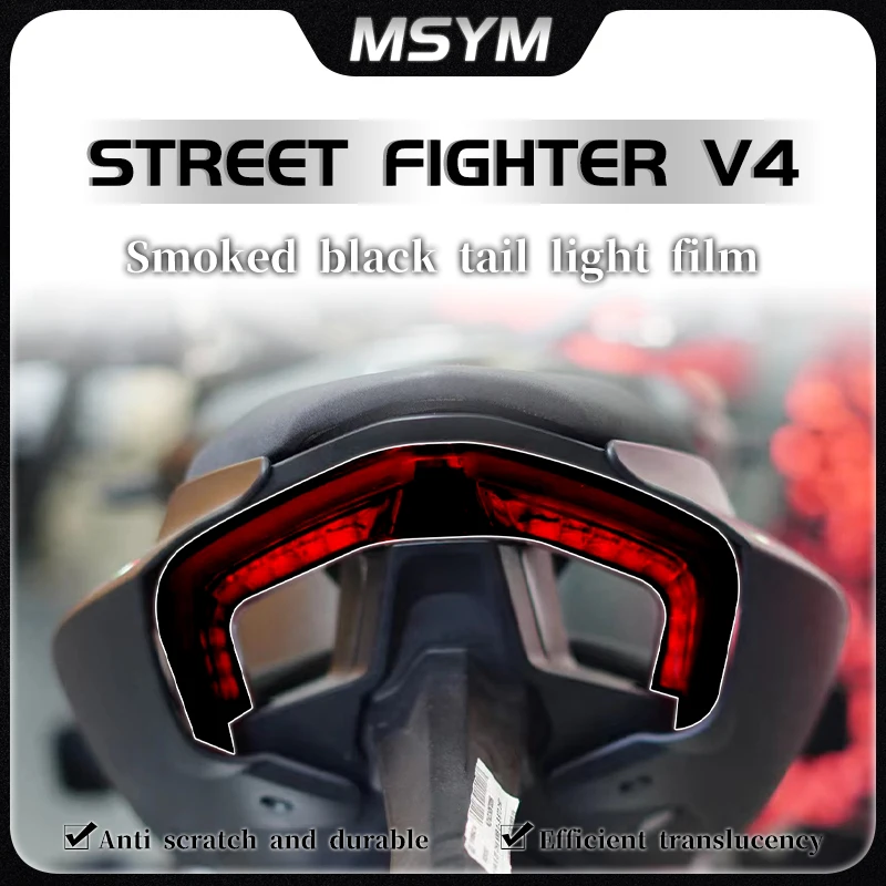 For Ducati Street Fighter V4 V 4 headlight film transparent smoked black protective film instrument panel film modification