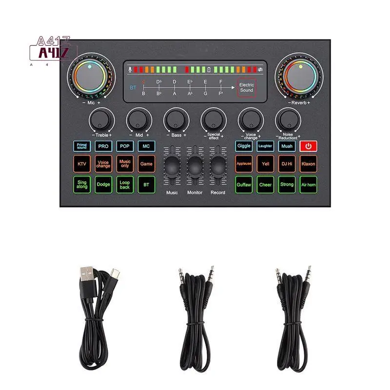 a41z-f999-ultra-sound-card-bluetooth-touch-screen-mixer-k-song-recording-accompaniment-independent-live-sound-card