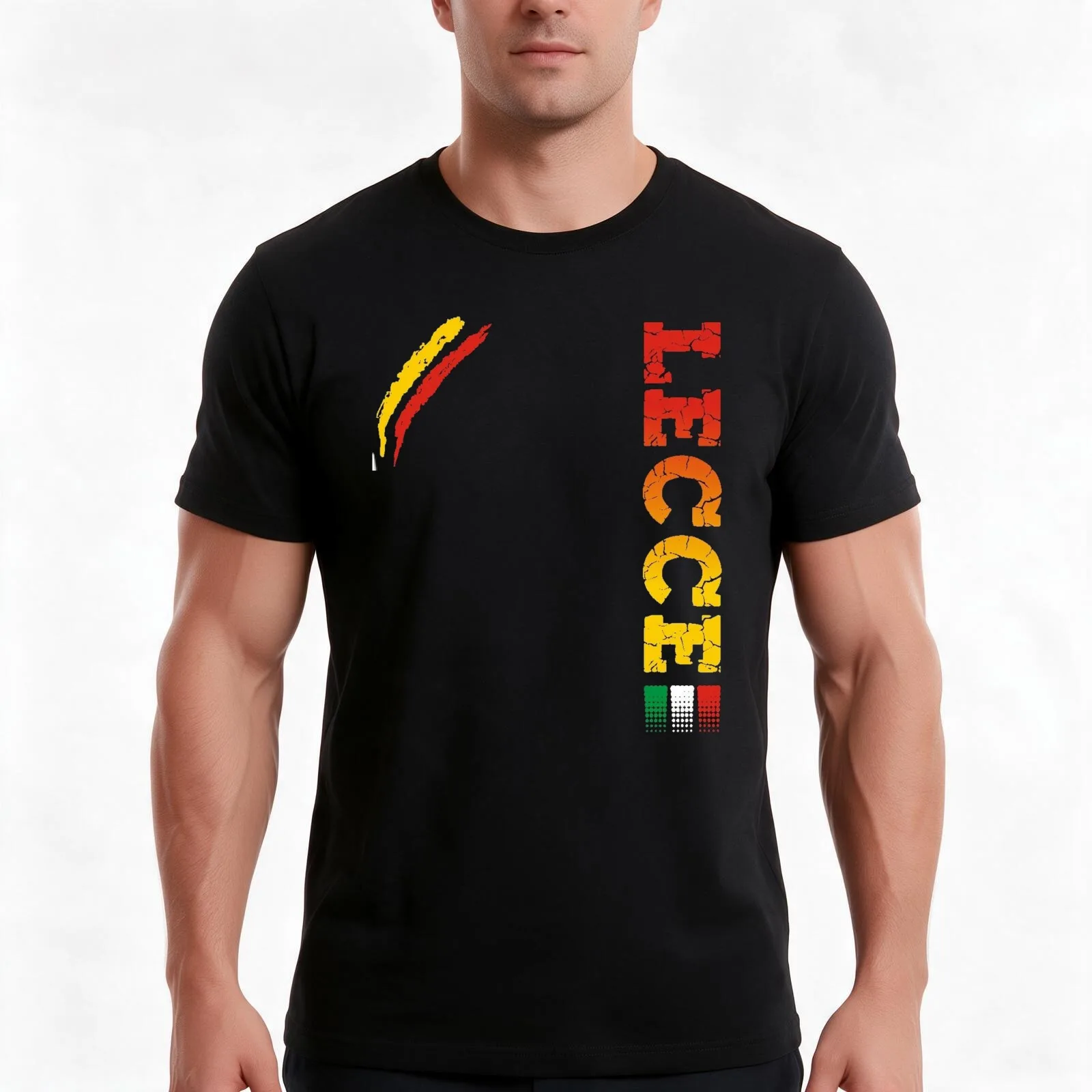 LECCE sport maglietta calcio ultras tifosi T-Shirt, Summer Casual Cotton Tee, Oversized Streetwear Tops, Vintage Graphic Print