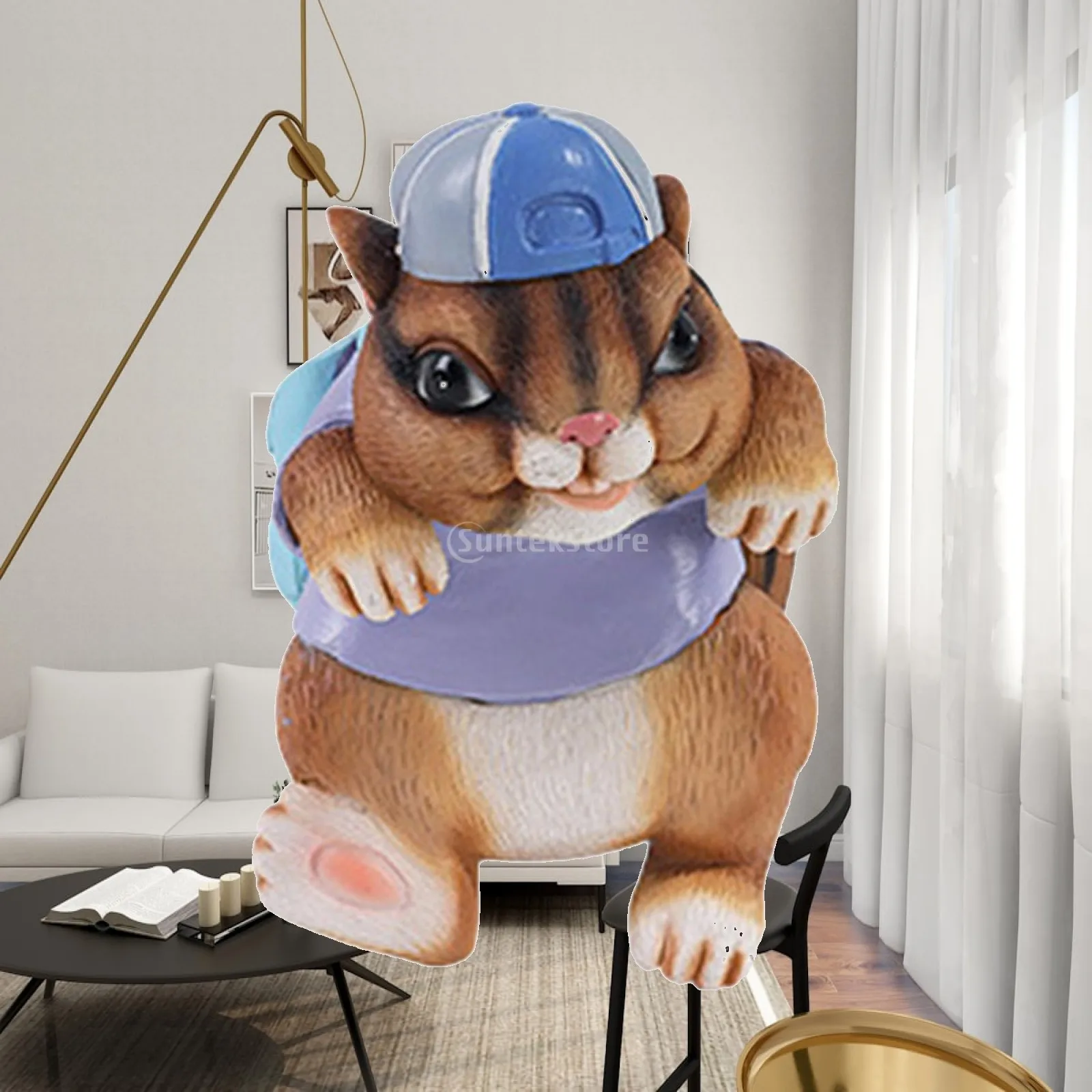 Hanging Animal Statue Flower Pot Hugger Resin Sculpture Planter Edge Decor for Car Interior Display