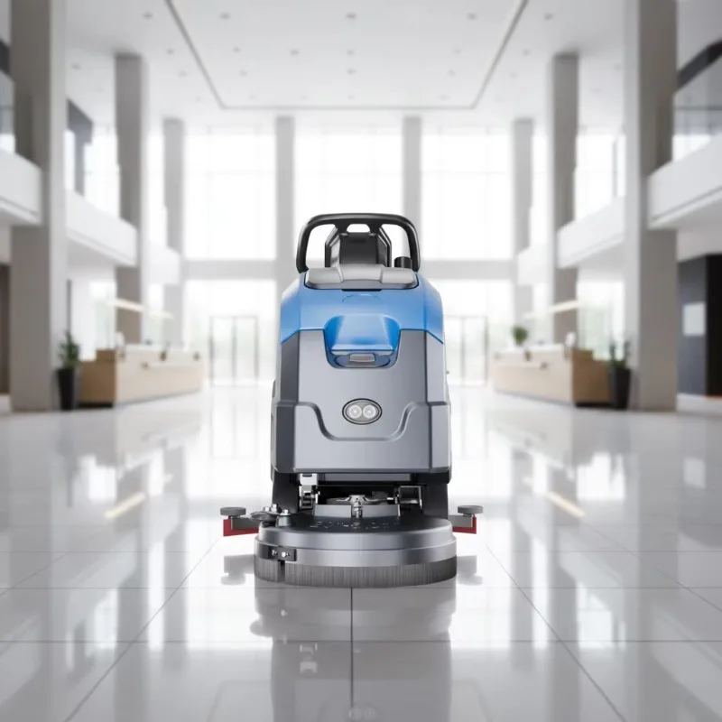 

Compact Commercial Cordless Floor Scrubber Machine for Supermarket Restaurant Cleaning High Performance and Low Noise