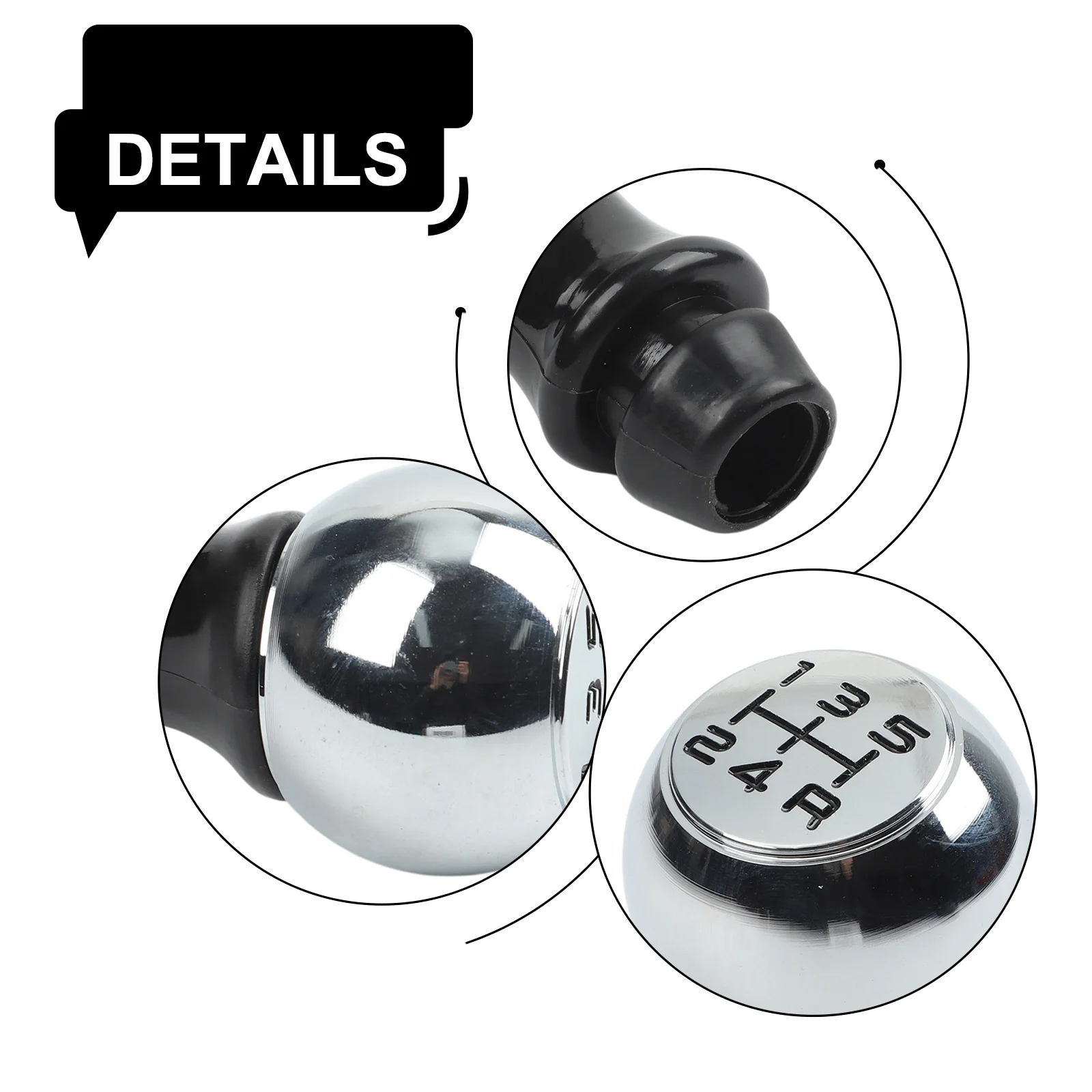 

Chrome Plated Knob Aluminum Shift Lever High Universality Fitment Stylish Design Aluminum Shift Lever Upgrade Accessory