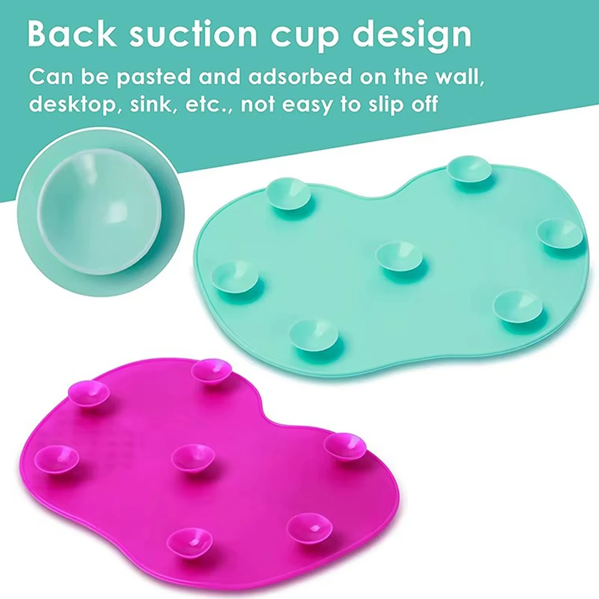 Limpiador de cepillos de silicona, cepillo de lavado de maquillaje cosmético, estera de limpieza de Gel, base, cepillo de maquillaje, almohadilla limpiadora, tabla de fregar