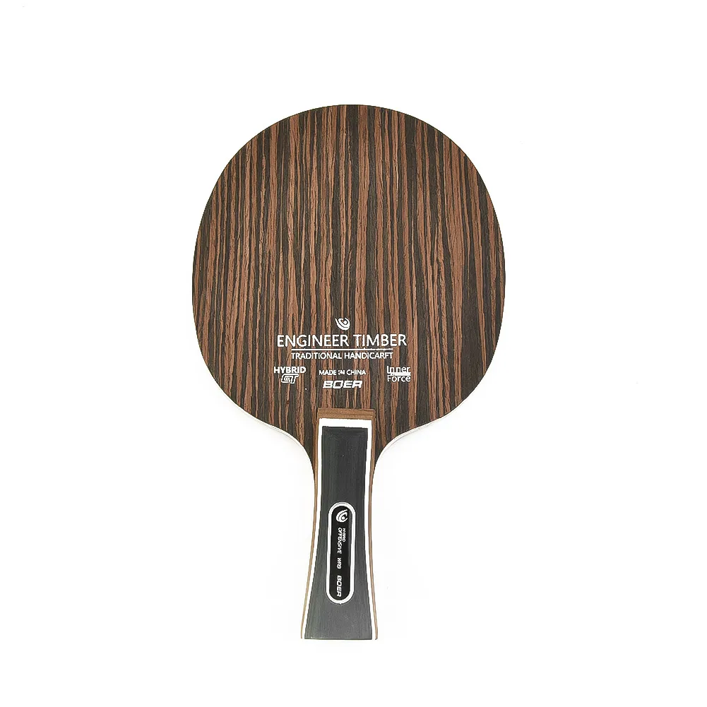 1 Stuk Tafeltennisblad Ebbenhout Dalbergia Pingpong Racket Bodemplaat 5-laags 6.2Mm Ping Pong Paddle Board Bat Racket Lange Handvatten