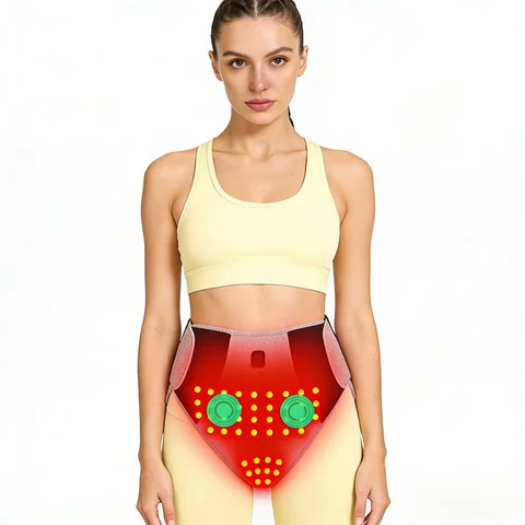 660Nm Red Light Heating Pad 162 Led Abdominal Massage Relieve Abdominal Pain Cold Uterus Menstrual Cramps Warm Care Support