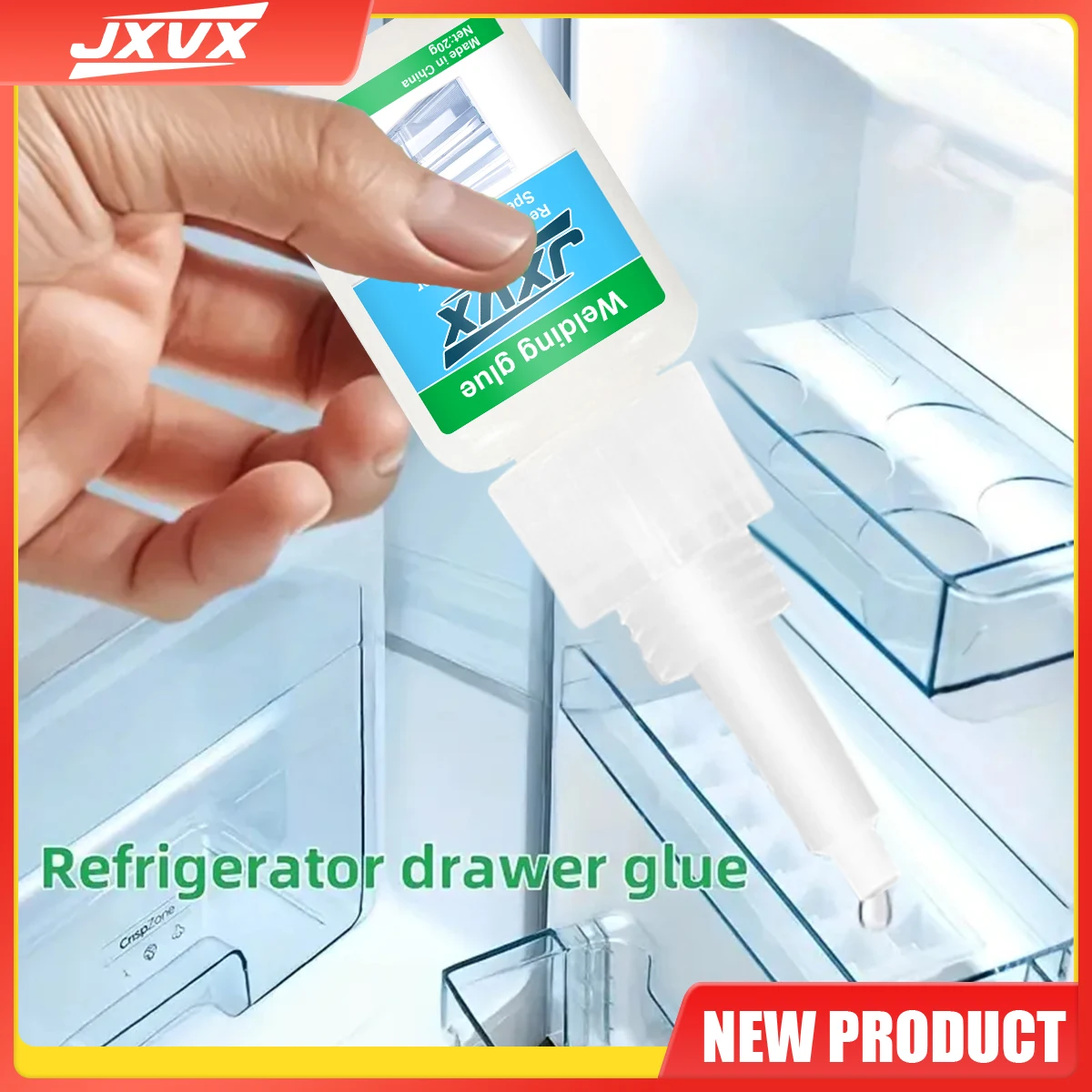 

Jxvx - Super Oil Welding Glue, Special Glue for Freezer Repair, Transparent Waterproof, Odorless, Versatile, All-Powerful Glue.