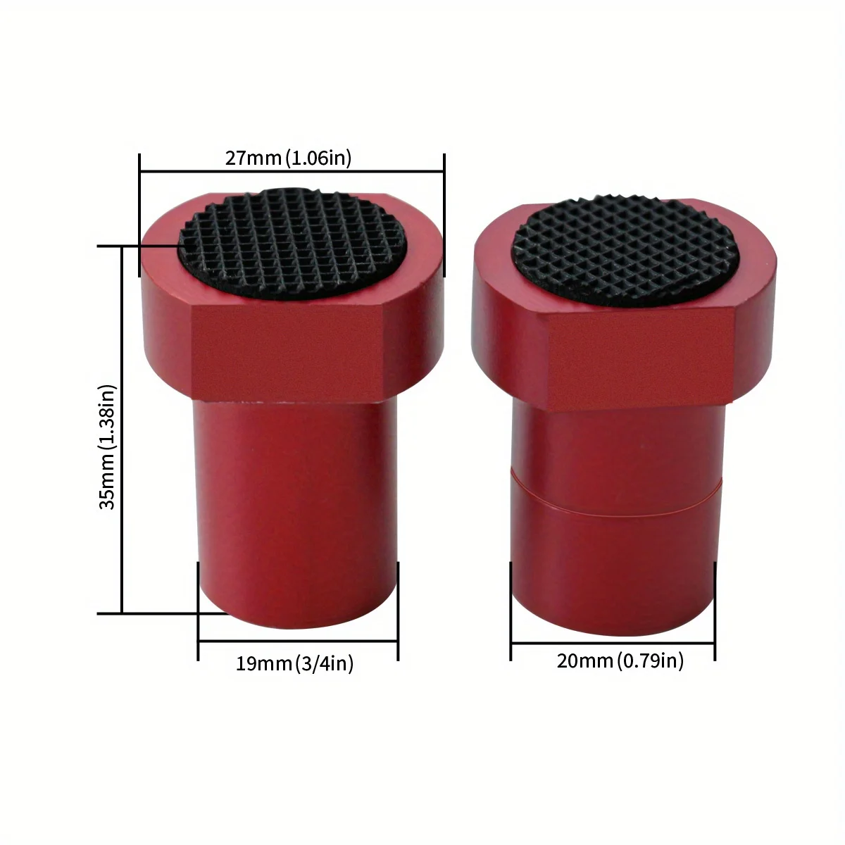 5pcs 19/20mm Bench Dogs, Aluminum Alloy Bench Dog Stops Non-Slip Pads Woodworking Bench Dog Clamp Professional Woodworking Tools