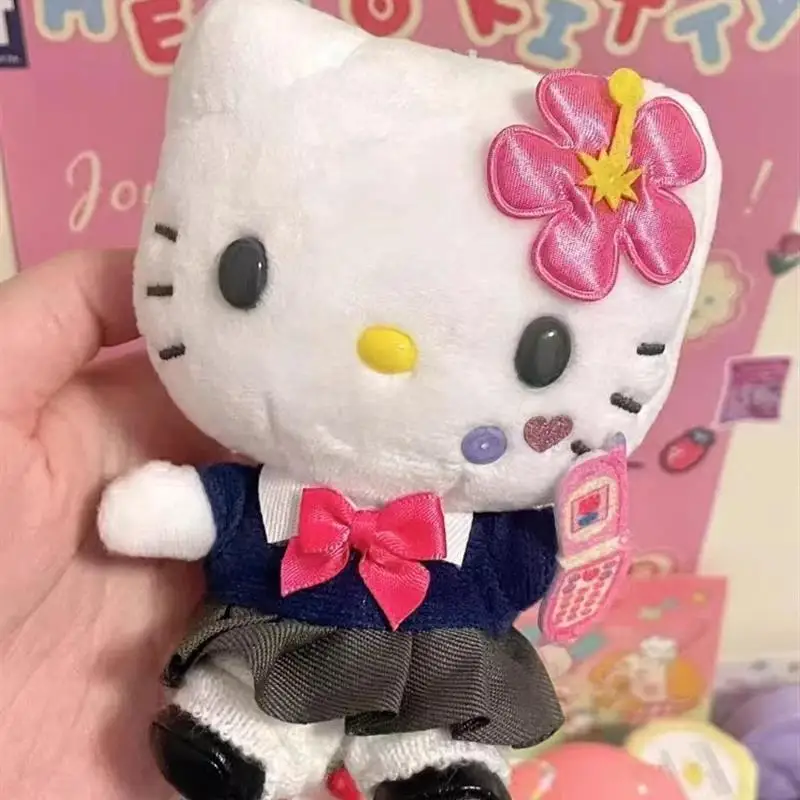 

Плюшевые подвески Hello Kitty Sanrio в виде юбки, милый мультяшный плюшевый брелок для телефона, милый декоративный рюкзак для девочек, подарок на день рождения