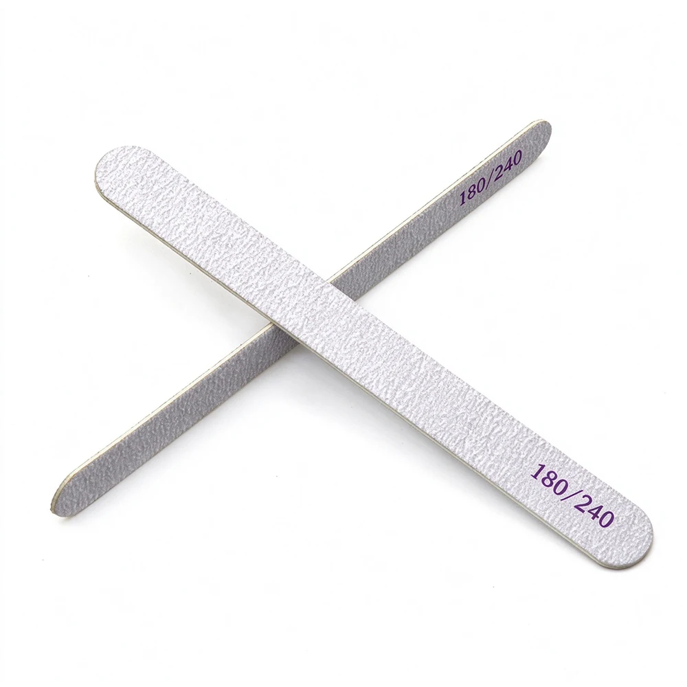 6Pcs Nail File Double Sided Round Head Professional Manicure Sanding Files Set For Acrylic UV Gel Nails Salon Nail Art Supplies