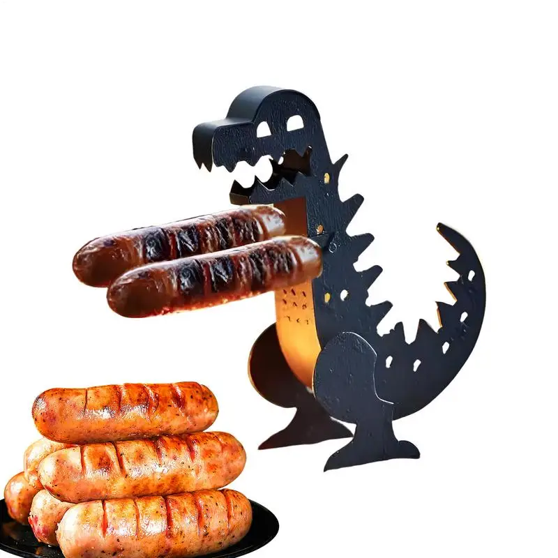 

Hot Dog Stand Funny Dinosaur Shape Hot Dog Rack Grilling Cookware & Rotisseries For Outdoor Kitchen Camping Parties Grilling
