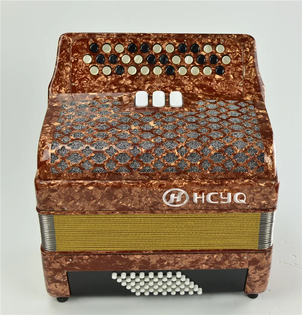 

Hooqu Factory Direct Sales Beginner's 34 Keys 48 Bass Accordion Professional Button Playing
