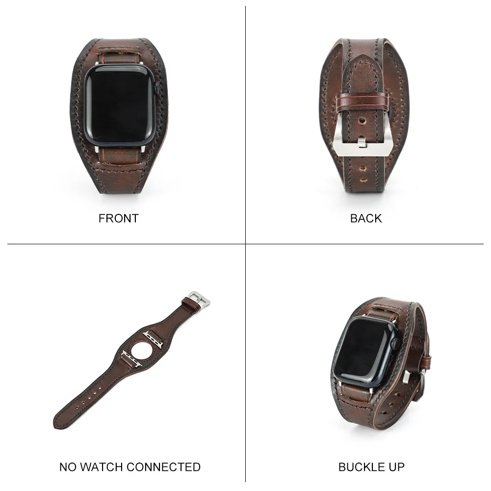 ติดต่อครอบครัว Luxury Punk สร้อยข้อมือสำหรับสายคาด Apple Watch 38/40/41/42/45/49มม.สายคล้องคอ IWatch Series 8 7 6 5 5 5 5 5 5 SE