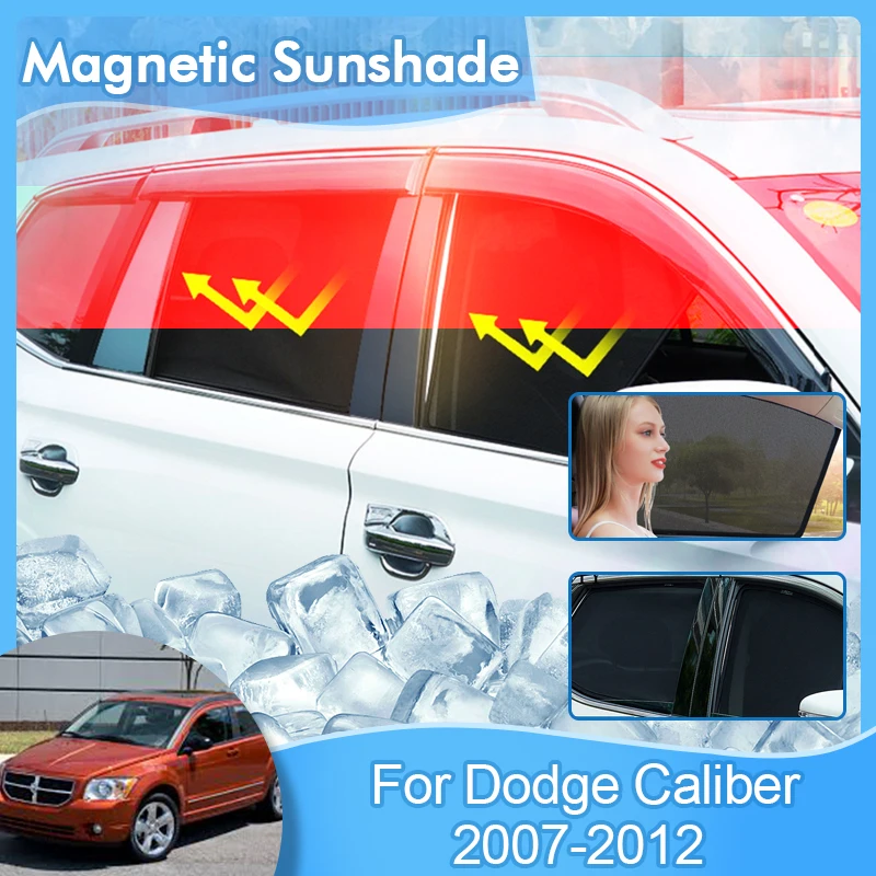 Magnetic Sunshade For Dodge Caliber 2007 2008 2009 2010 2011 2012 UV Protection Visor Privacy Light blocking Car Accessorie Auto