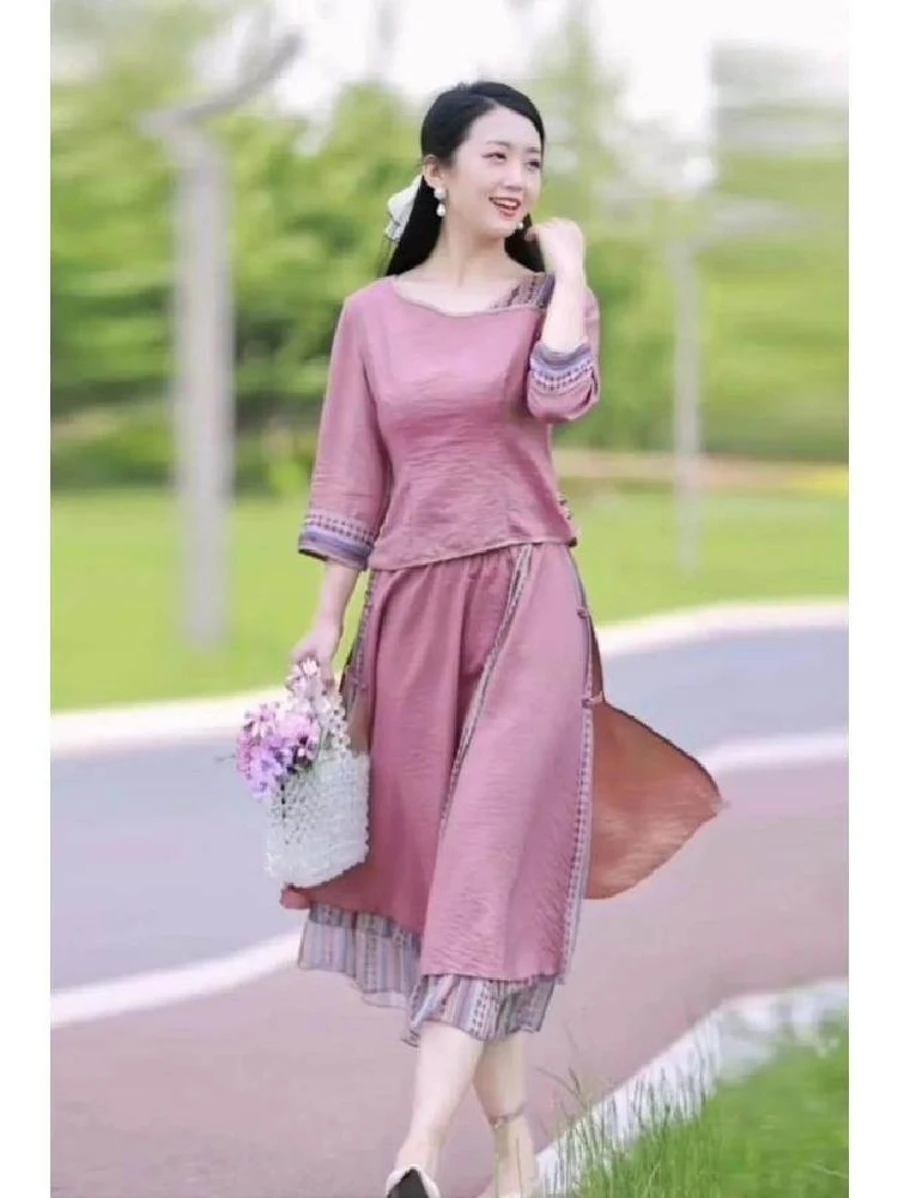 completo-due-pezzi-stampato-alla-moda-nuovo-stile-cinese-per-donna-abito-primaverile-e-autunnale-vintage-anti-invecchiamento-con-gonna