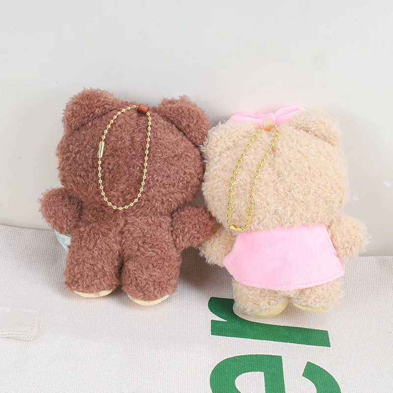 Porte-clés en peluche Line Friends Minini, série JxSeries, marron, Cony, Kawaii, Bnini, pendentif, dessin animé, anime, mignon, beurre